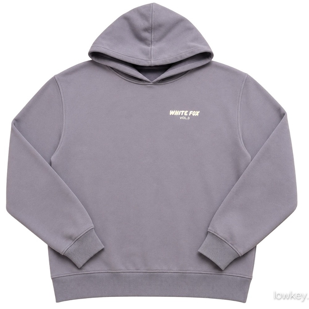 White Fox Boutique‎ Vol.3 Oversized Hoodie Dusty Blue Gray S/M Sweatshirt